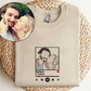 Custom Embroidered Sweatshirt Portrait Music Player Couple Family Gift