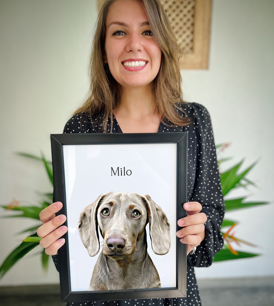 Custom Pet Portrait Frame